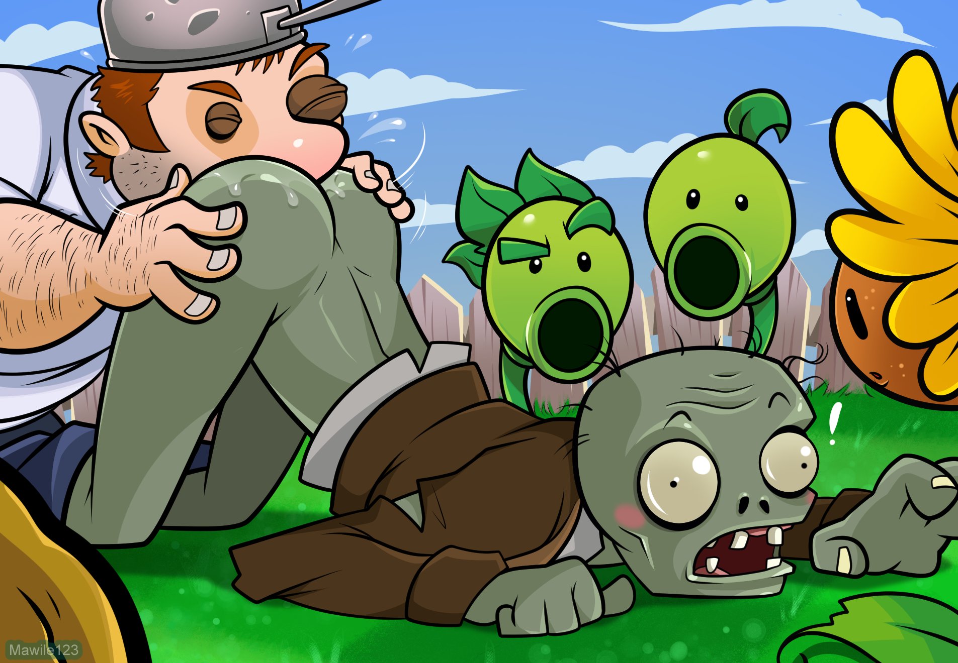 Plants vs zombies gay porn