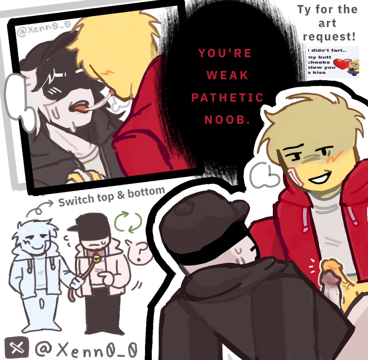 english text, gay, male, oc, original character, roblox, robloxian, xenn0 0, yaoi