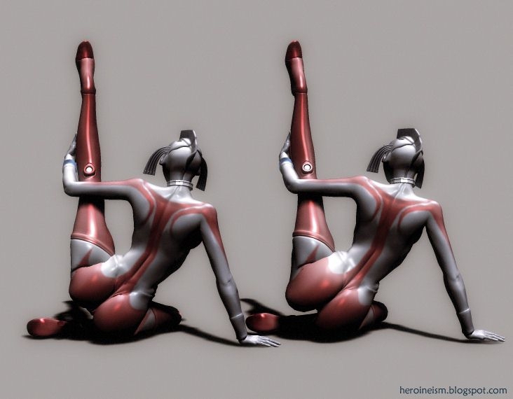 3d alien alien_girl ass behind_view leg_up mother_of_ultra progression thigh_high_boots thigh_highs thighhigh_boots thighhighs ultraman_(franchise) umk