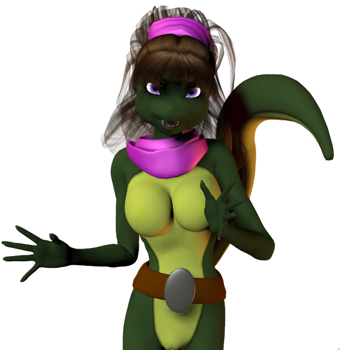 3d female mona_lisa_(tmnt) tagme teenage_mutant_ninja_turtles unrealfox