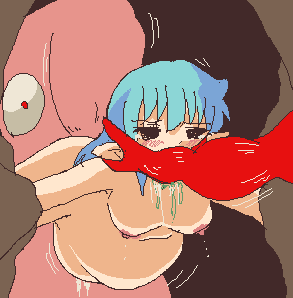 blue_hair eluku fairy_fighting pregnant tagme tiki