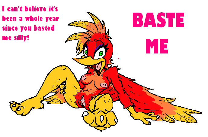 anthro banjo-kazooie bottomless breasts breegull color exposed_breasts female female_only kazooie nude pussy rareware solo tagme topless vinny_van_yiffy