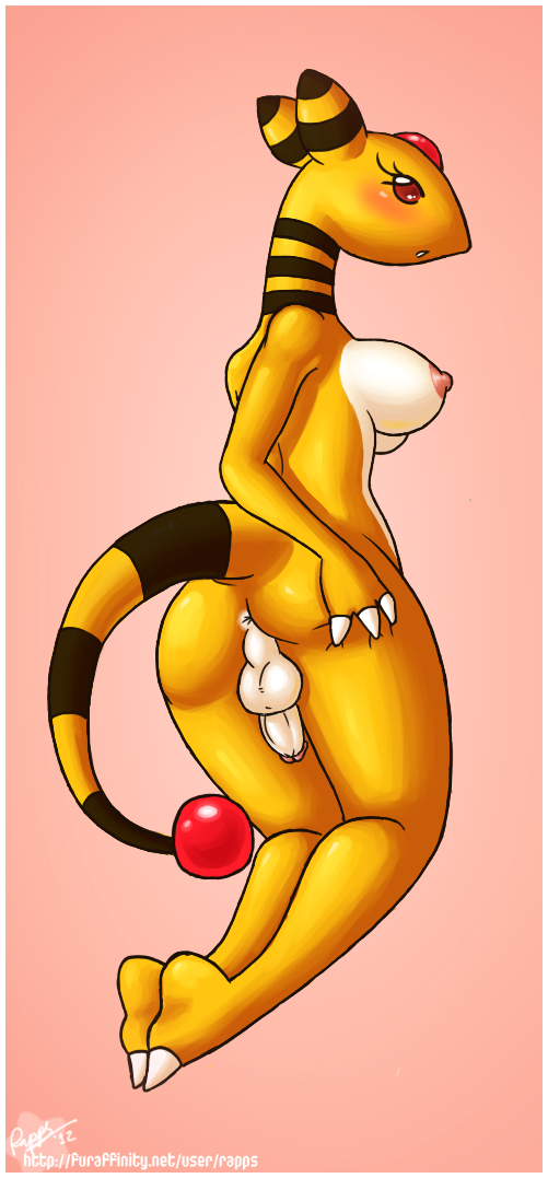 2012 ampharos futanari intersex nintendo pokemon pokemon_(species) rapps tagme