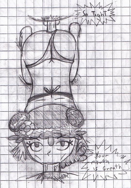 ami_onuki atnog cartoon_network graph_paper grid_background hi_hi_puffy_amiyumi panties_aside partial_male tagme white_background