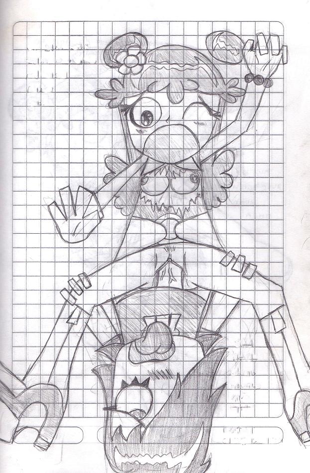 ami_onuki atnog cartoon_network graph_paper grid_background hi_hi_puffy_amiyumi tagme white_background yumi_yoshimura