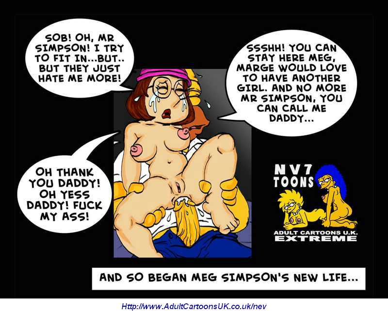 crossover cum family_guy female homer_simpson human lisa_simpson male marge_simpson meg_griffin nev straight tagme tears the_simpsons yellow_body