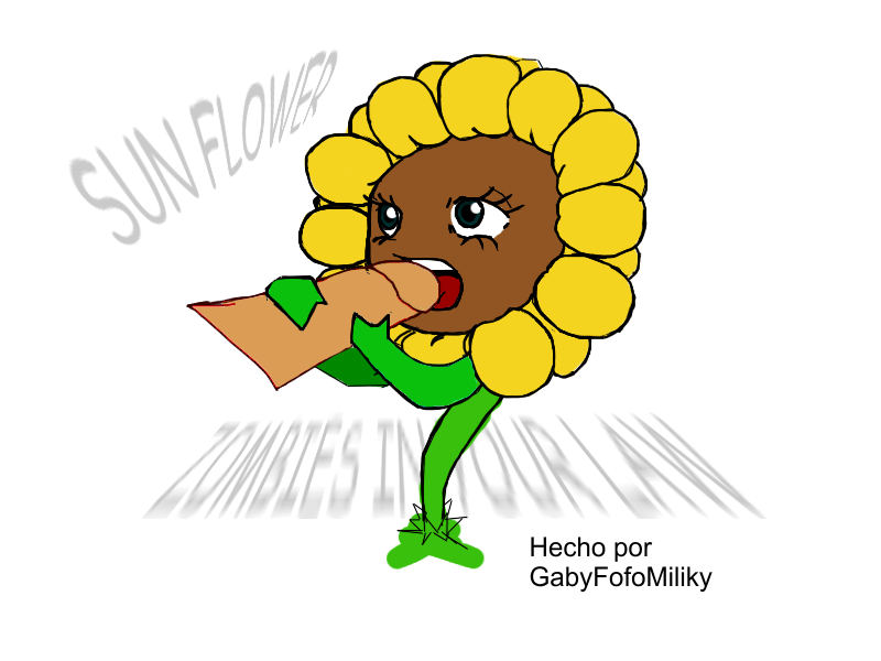 blowjob dendrophilia human plant plant_girl plants_vs_zombies pvz sunflower sunflower_(pvz) tagme