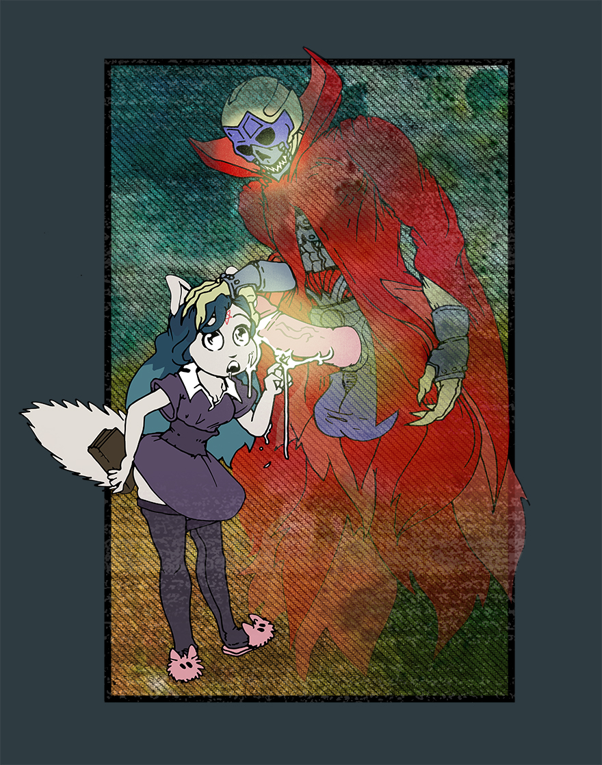 1boy 1girls cartoon_hangover claire_(the_summoning) female goatmystic goth goth_girl penis the_summoning