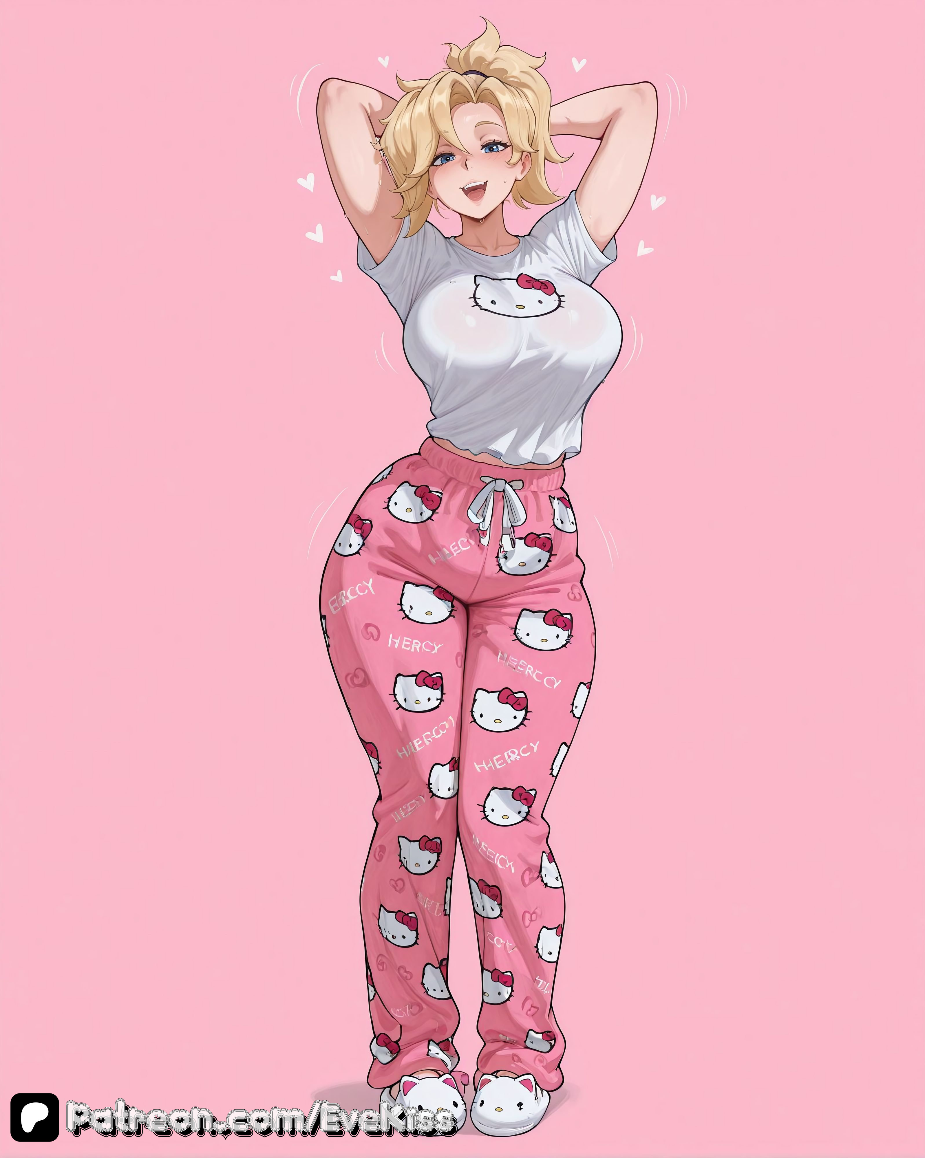 1girl, 1girls, ai generated, angela ziegler, bangs, blizzard entertainment, blonde, blonde female, blonde hair, blonde-haired female, blue eyes, breasts, breasts,, camel toe, cameltoe, cleavage, clothed, clothed female, curvy, curvy figure, dr. ziegler, evekiss, female, female focus, female only, focus, fringe, fully clothed, large breasts, mercy, nipples, nipples covered, nipples visible through clothing, overwatch, overwatch 2, pale skin, ponytail, pussy, sfw, solo, solo female, solo focus, teeth, thick thighs, thighs, tight clothes, tight clothing, uncensored, wide hips