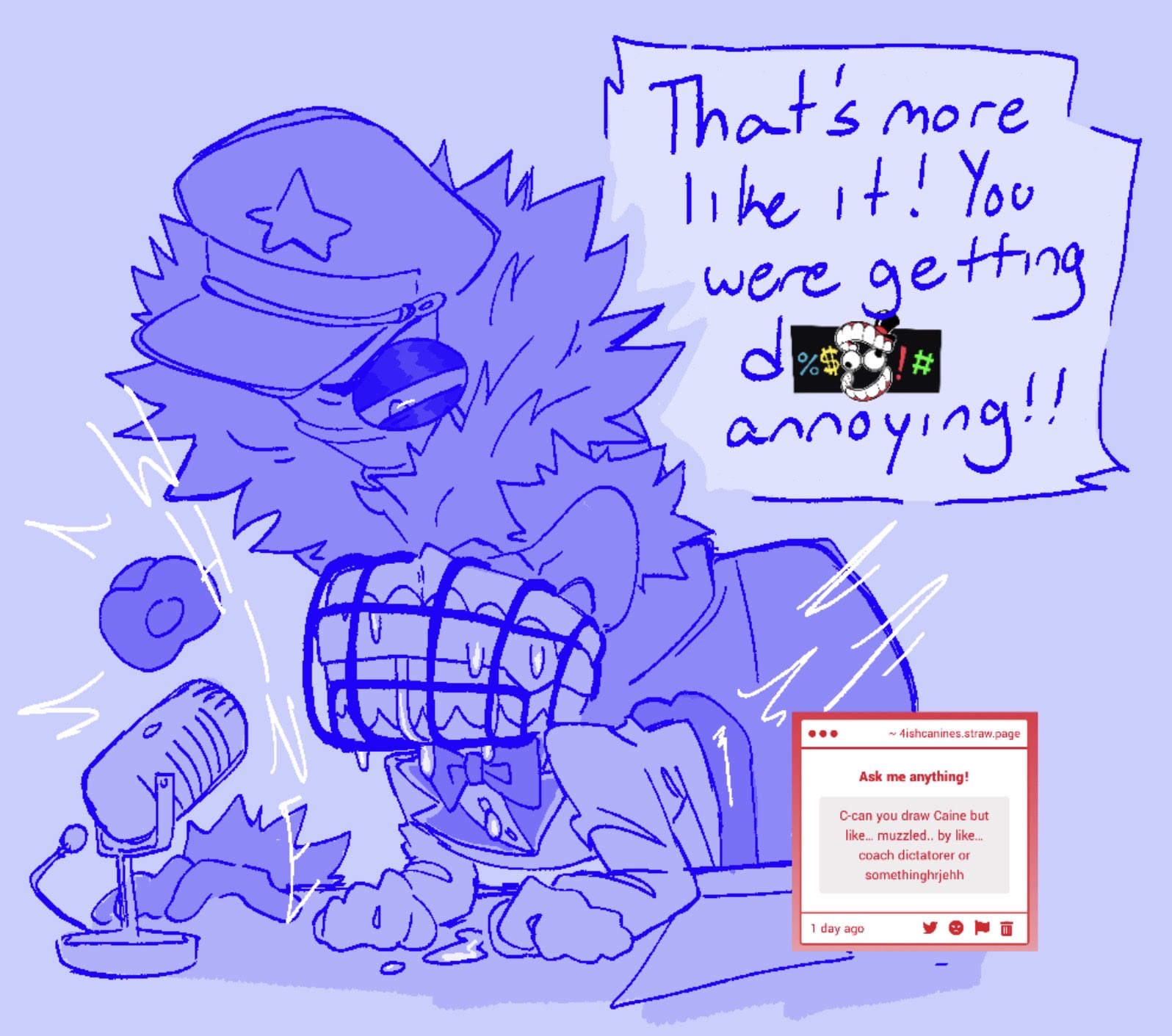 caine (the amazing digital circus), coach dictatorer (the amazing digital circus), doggy style, from behind, hard sex, muzzle, penetration, the amazing digital circus, yaoi