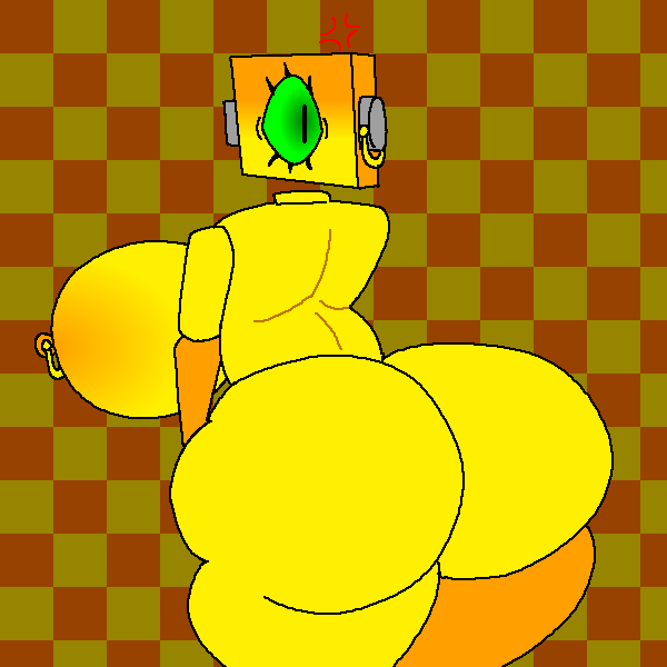 1girl, angry, angry expression, angry face, big boobs, big breasts, boobs, breasts, breasts bigger than head, die of death, die of death (roblox), earrings, eyelashes, ferman, green eye, harken (die of death), looking at another, looking pleasured, one eye, pierced nipples, piercing, roblox, roblox game, thick, thick ass, thick hips, thick legs, thick thighs, thighs, tits, voluptuous, voluptuous female, yellow body, yellow skin