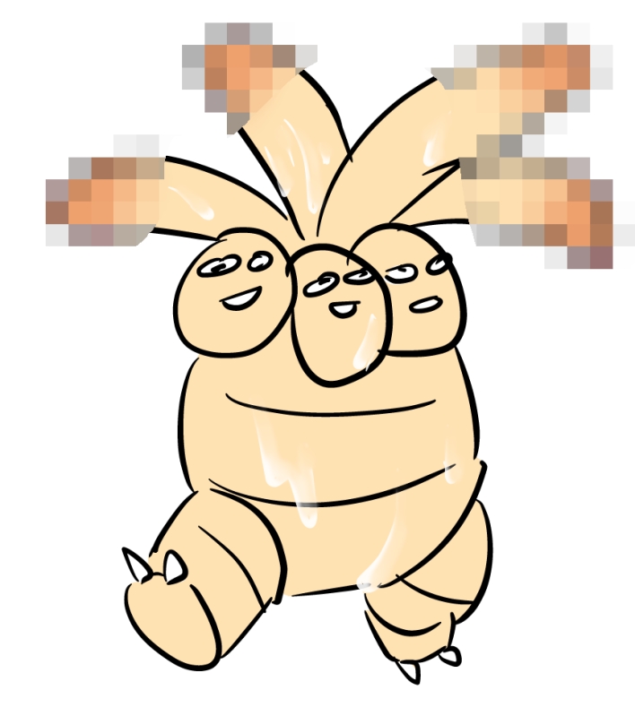 censored exeggutor male_only pokemon tagme