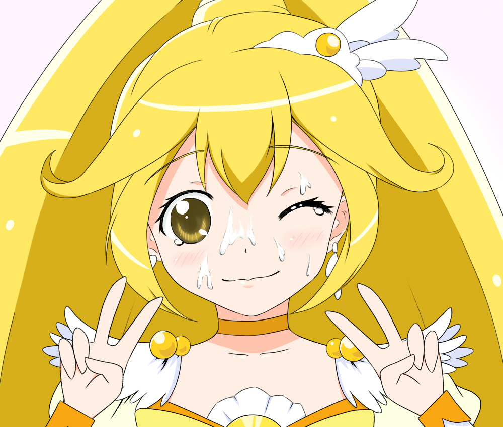 clothing cum cure_peace magical_girl mokkin precure pretty_cure smile_precure tagme yayoi_kise