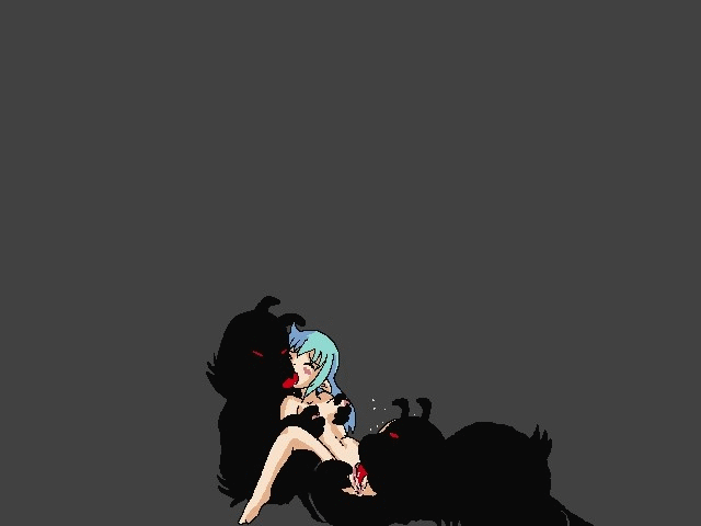 animated blue_hair eluku fairy_crusher fairy_fighting pixel_art tiki virgin