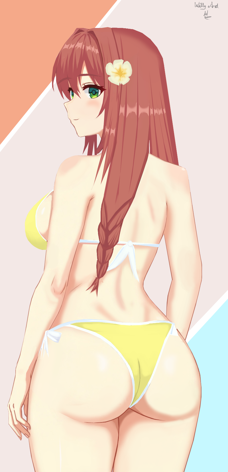 Monika (Doki Doki Literature Club) Rule 34 Image