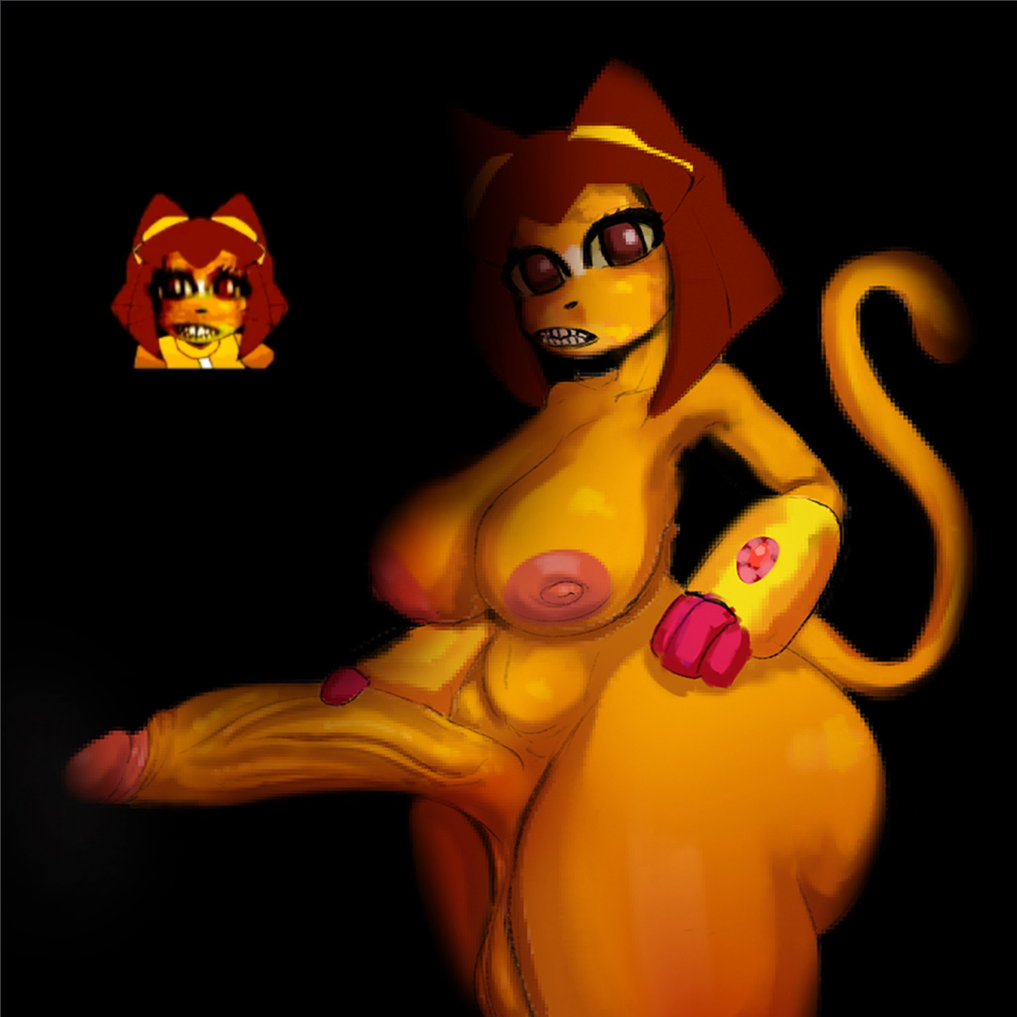 1futa, 1girls, ass, big ass, big penis, cat futa, catgirl, creepy, creepypasta, futanari, gameoverse, glitch productions, kit (gameoverse), kit bodega, penis, seminal kit, seminal kit.txt, tagme, tagme (artist)