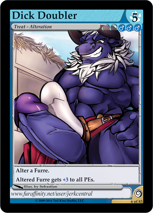 bovine cattle dildo furoticon male male_only penis sex_toy strapon tcg trading_card_game