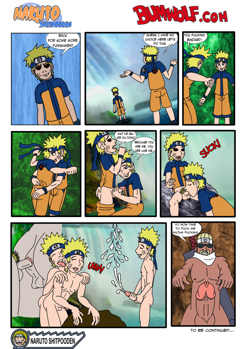 bumwolf comic dark-skinned_male dark_skin dialogue english_text gay human killer_bee male male_only multiple_boys naruto naruto_(series) naruto_shippuden speech_bubble uncensored uzumaki_naruto yaoi