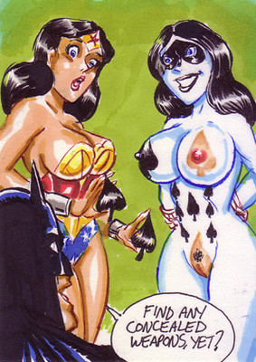 batman batman_(series) bondage dc_comics female jla joe_gravel justice_league male royal_flush_gang ten wonder_woman wonder_woman_(series)