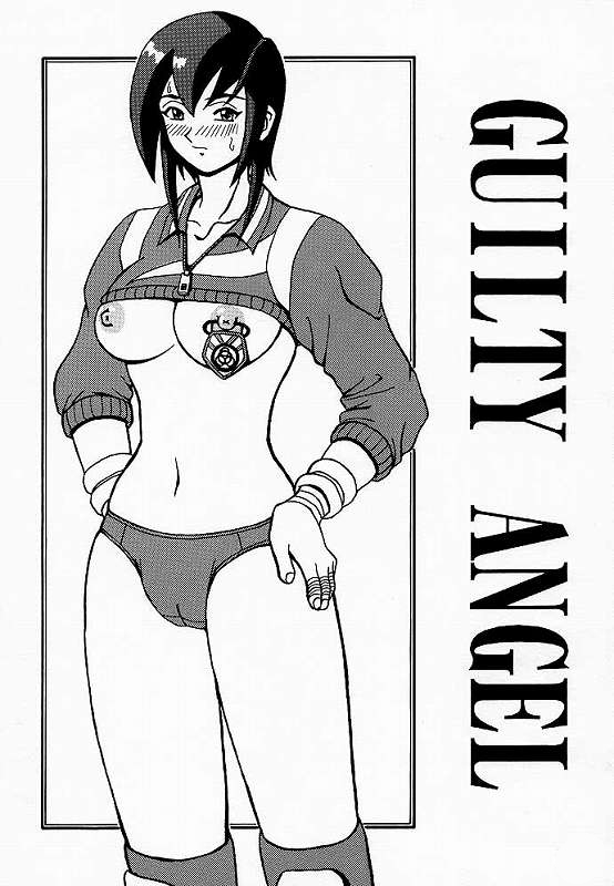 1990s 1998 20th_century breasts clothing female female_only front_view gym_uniform hands_on_hips human kouno-kei monochrome natsu_ayuhara nipple_piercing nipples rival_schools small_breasts solo standing tagme