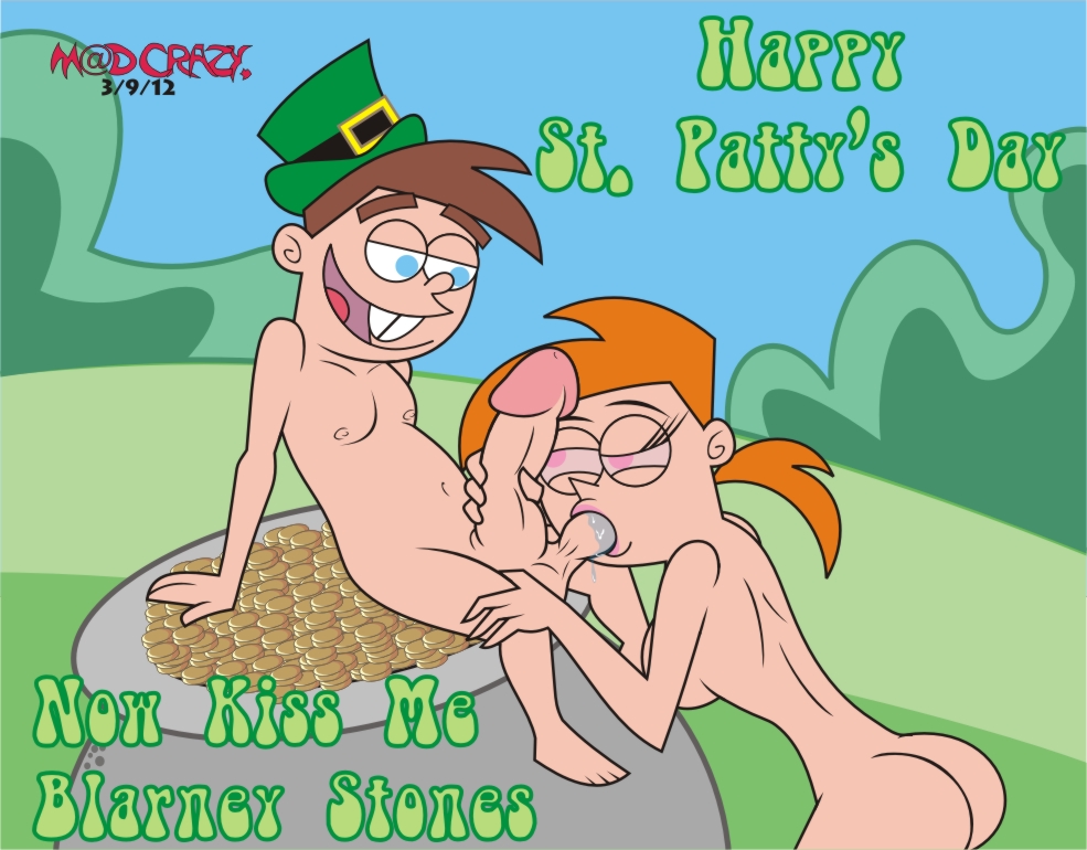 english_text female madcrazy male nickelodeon oral st._patrick's_day straight_hair sucking_testicles text the_fairly_oddparents timmy_turner vicky vicky_(fairly_odd_parents)