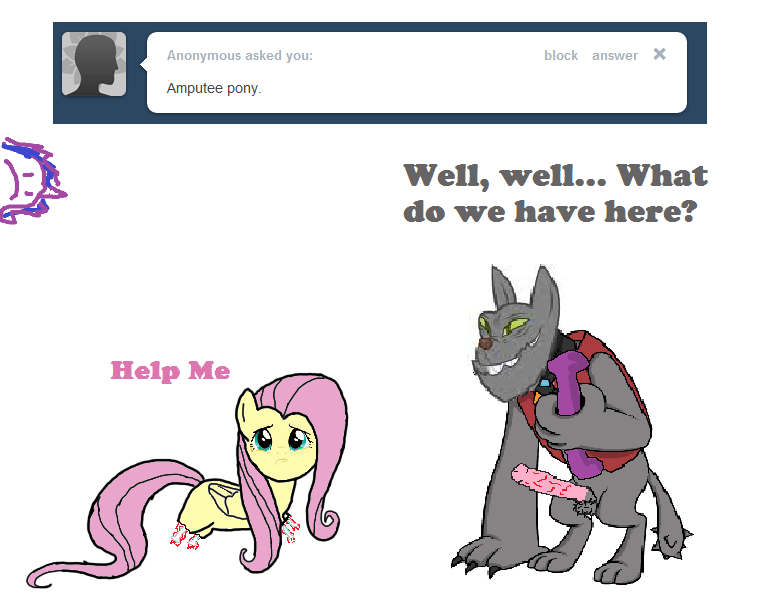 diamond_dog_(mlp) fluttershy_(mlp) friendship_is_magic my_little_pony smooth_skin tagme