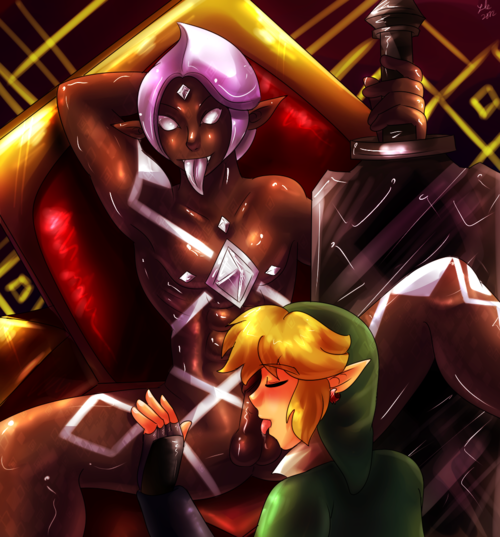 ghirahim link male multiple_males pineapplelicious skyward_sword the_legend_of_zelda yaoi