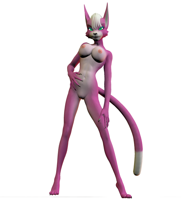 3d anthro cat feline female female_only fur furry katt_monroe mammal solo star_fox tagme transparent_background unrealfox