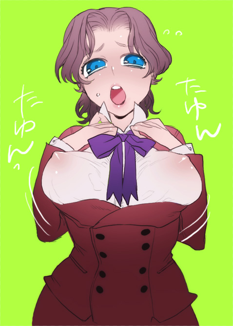 blue_eyes breasts brown_hair clothing color eyes fate/zero fate_(series) female female_only front_view hair mouth open_eyes open_mouth rule_63 short_hair solo tokiomi_tohsaka