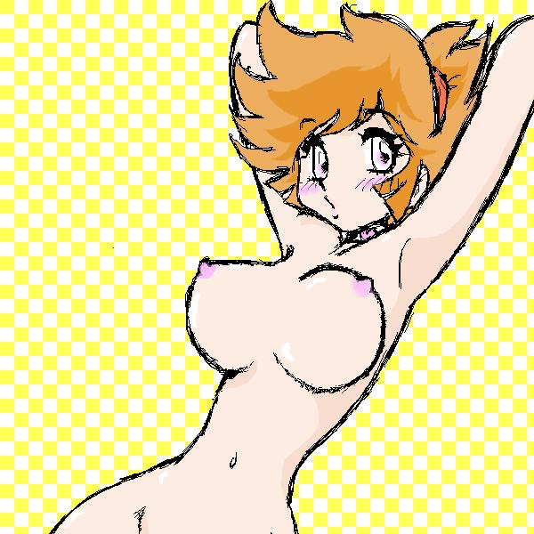 1girls 2008 android breasts choker cutie_honey cutie_honey_(character) female honey_kisaragi koki_(pixiv27297) large_breasts light-skinned_female light_skin nipples nude red_hair short_hair