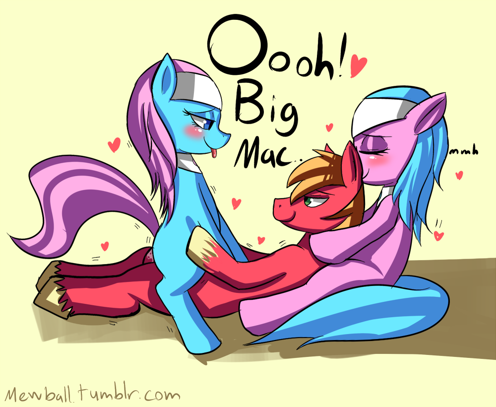 aloe_(mlp) big_macintosh big_macintosh_(mlp) earth_pony equine female feral friendship_is_magic fur horse lotus_blossom male my_little_pony pony sex side_view straight tagme toony