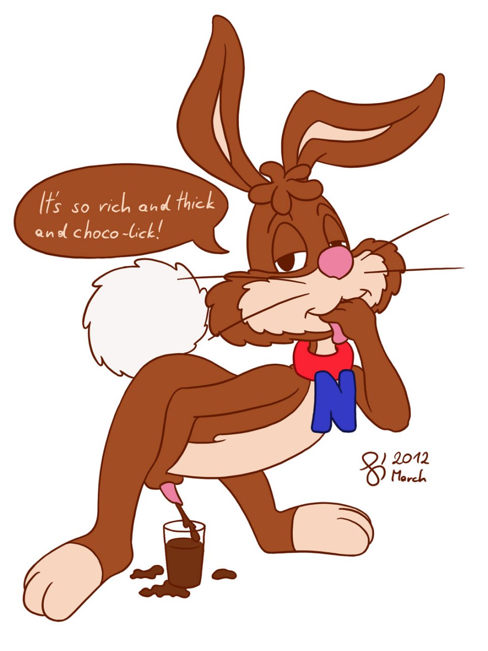 male_only mascot nesquik nesquik_bunny nestle sen-en