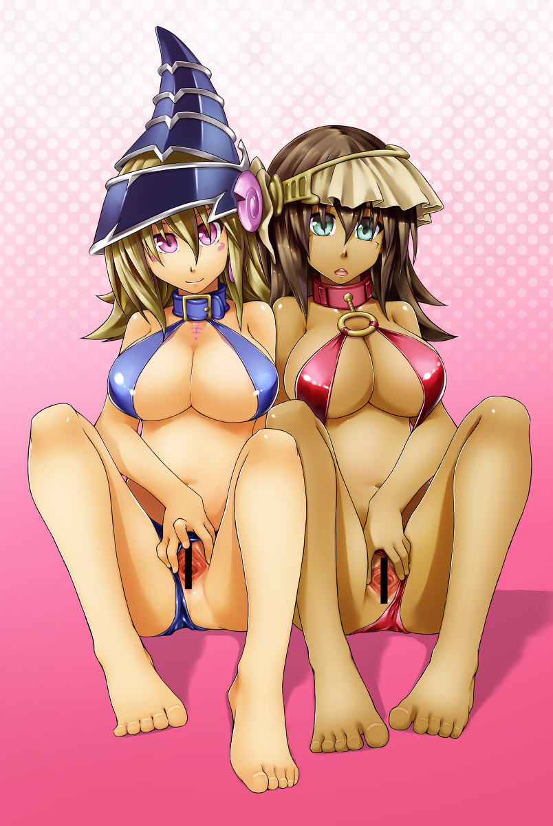 2girls censor_bar censored magi_magi_magician_gal mana tagme yu-gi-oh! yu-gi-oh!_duel_monsters yu-gi-oh!_zexal