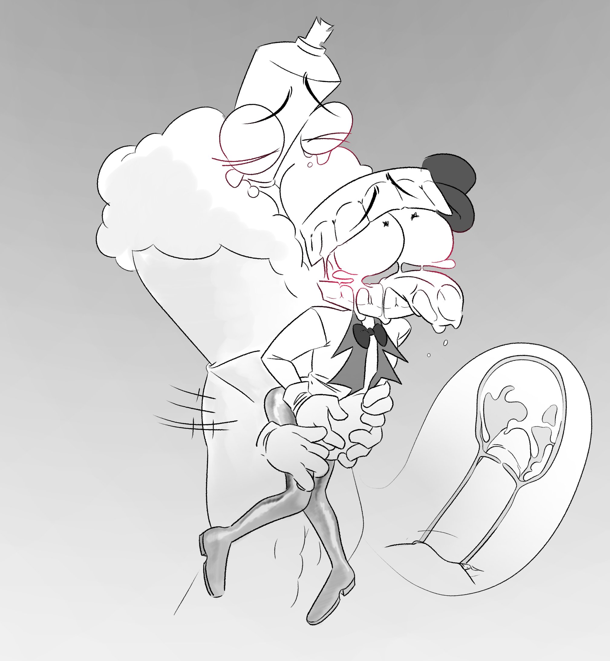 1boy, 1cuntboy, 2boys, belly bulge, caine (the amazing digital circus), cum, cuntboy, cuntboy/male, diference size, gay sex, intersex, kinger (the amazing digital circus), penetration, penis, pussy, ringmaster, ringmaster outfit, sex, size difference, the amazing digital circus, uterus, vaginal penetration, vaginal sex, womb, x-ray