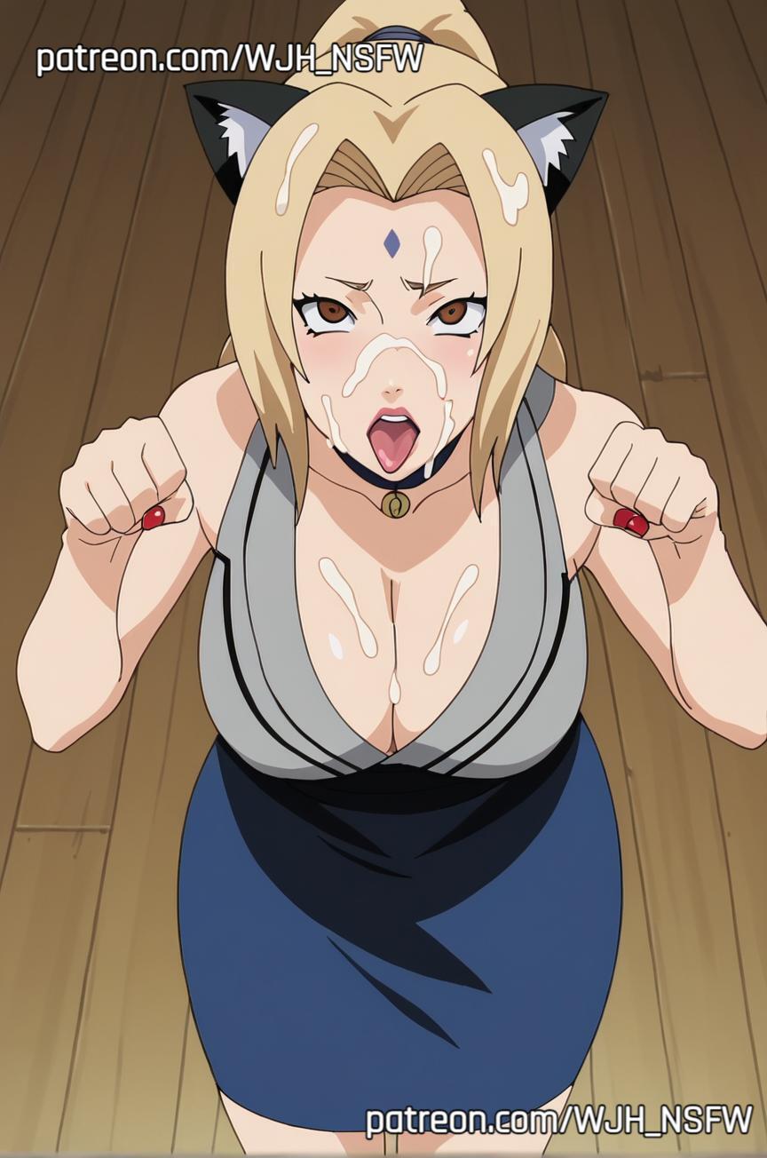 ai generated, ass, breasts, female, naruto, naruto (series), pussy, tsunade