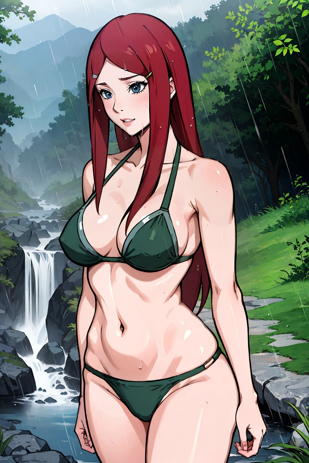 ai_assisted ai_generated bikini naruto uzumaki_kushina wet_body