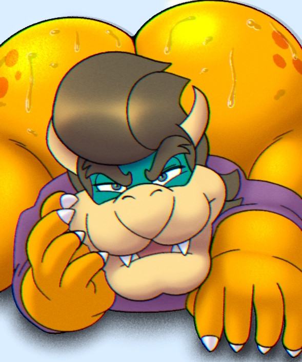 1boy antro ass big_ass bottomless bottomless_male bowser bubble_butt clothing dumptruck_ass enormous_ass fat_ass gigantic_ass hair horns huge_ass koopa large_ass male male_only mario_(series) nintendo purple_shirt reptile scalie shirt solo solo_male tagme tanookers thick_thighs wide_hips