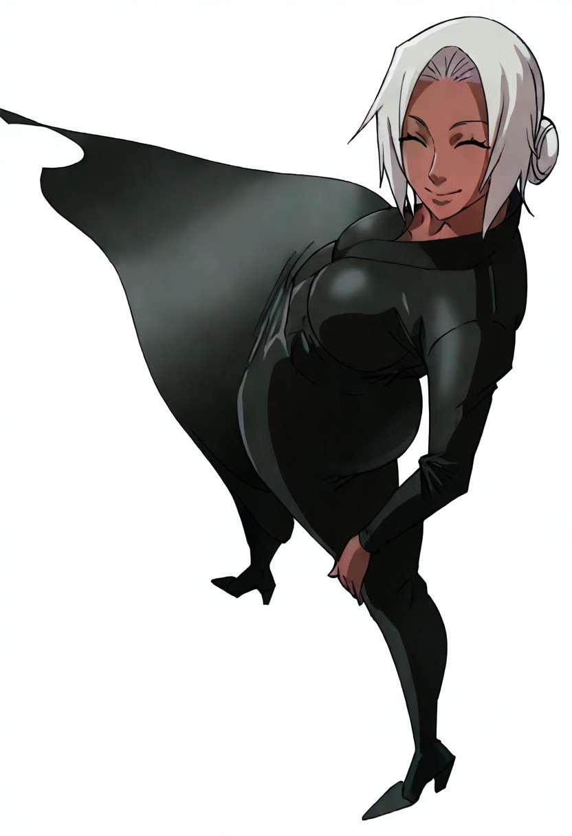 1girls ai_generated bubble_butt female female_only from_above leaning_back mabui naruto naruto_(series) posing_for_the_viewer tagme