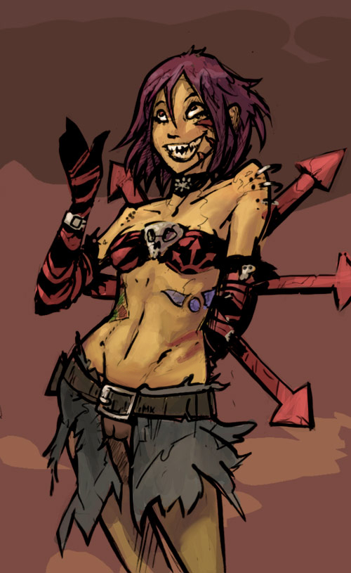 1girls chaos_(warhammer) chaos_cultist cultist-chan female female_only purple_hair solo solo_female tagme torn_skirt visible_pussy warhammer_(franchise) warhammer_40k