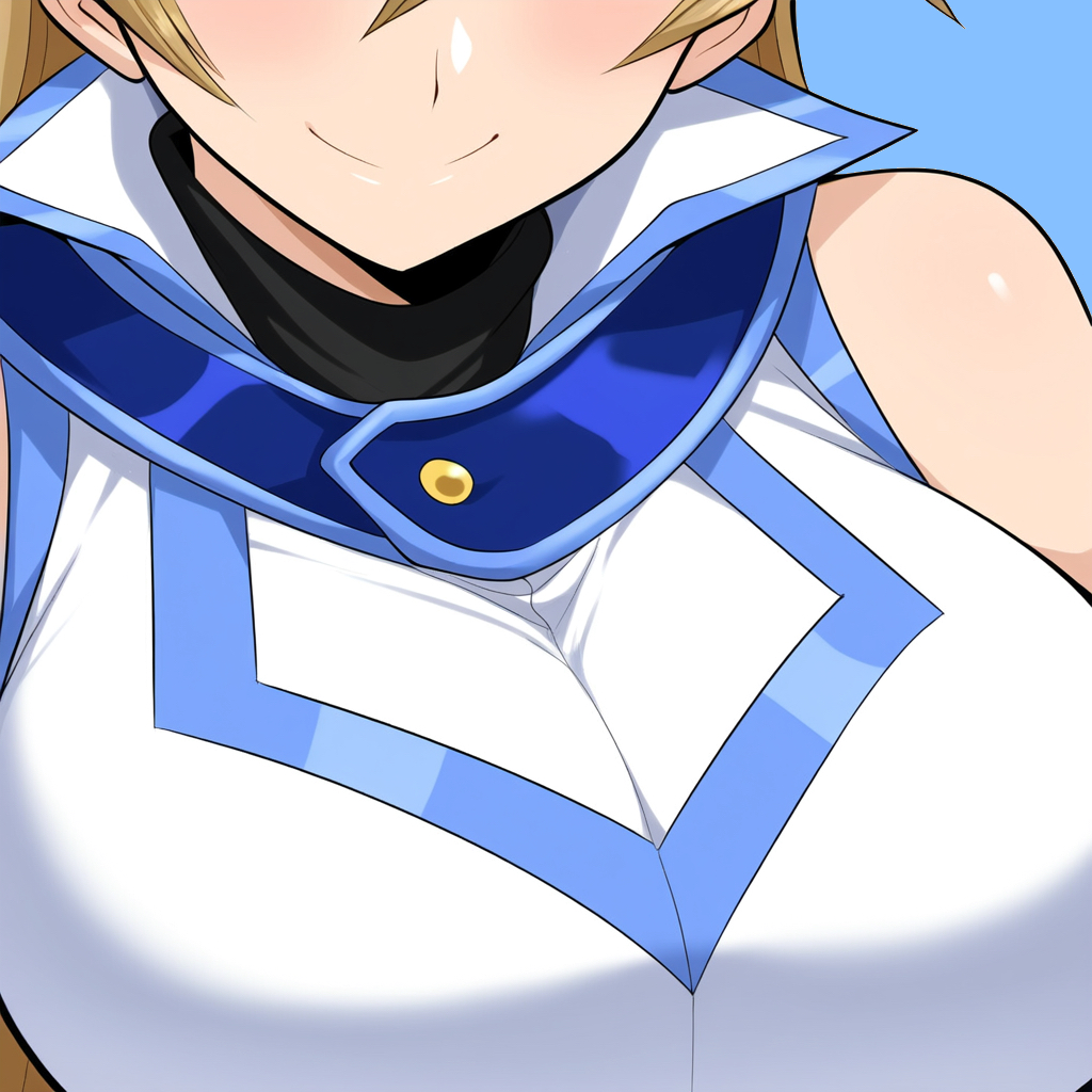 1girls ai_generated alexis_rhodes alternate_breast_size big_breasts blonde_hair breast_focus breasts chest close-up duel_academy_uniform_(yu-gi-oh!_gx) female huge_breasts large_breasts novelai paulinebabe solo yu-gi-oh! yu-gi-oh!_gx