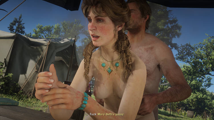 arthur_morgan breasts gtapornreal1 ingame_mod mary-beth_gaskill mod nude red_dead_redemption_(series) red_dead_redemption_2 sex