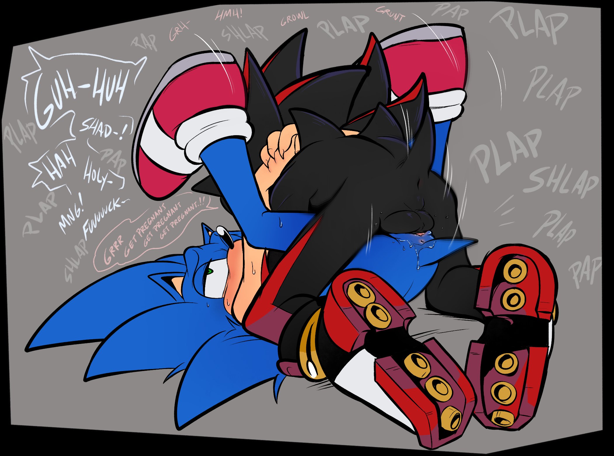 cuntboy, cuntboy/male, femboy sonic, femboy sonic the hedgehog, furry, hugging, intersex, legs up, male, mating press, missionary position, penis, pussy, sex, shaddycatz, shadow the hedgehog, sonic (series), sonic the hedgehog, sonic the hedgehog (series), vaginal penetration, vaginal sex