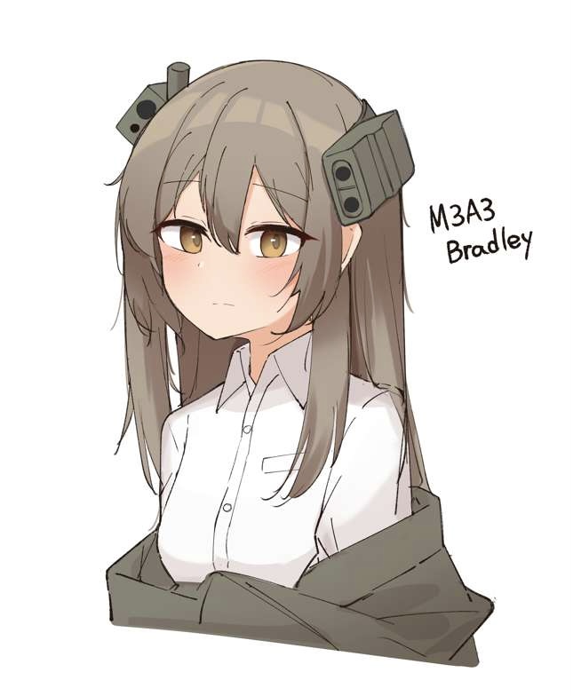 brown_hair coat m3a3_bradley not_porn reta war_thunder white_button_down_shirt yellow_eyes