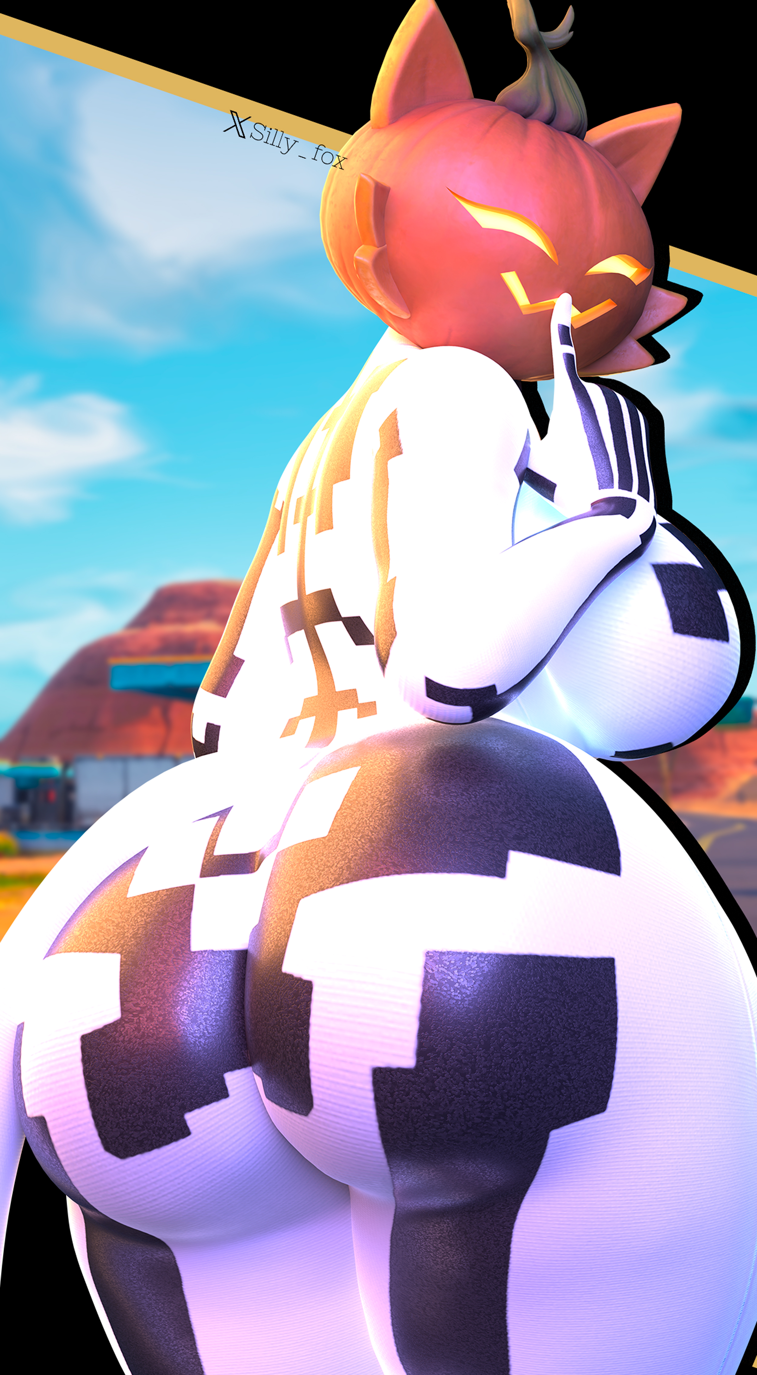 big ass, big breasts, big thighs, catgirl, fortnite, fortnitemares, furry, furry female, huge ass, huge breasts, silly fox, spice (fortnite), voluptuous