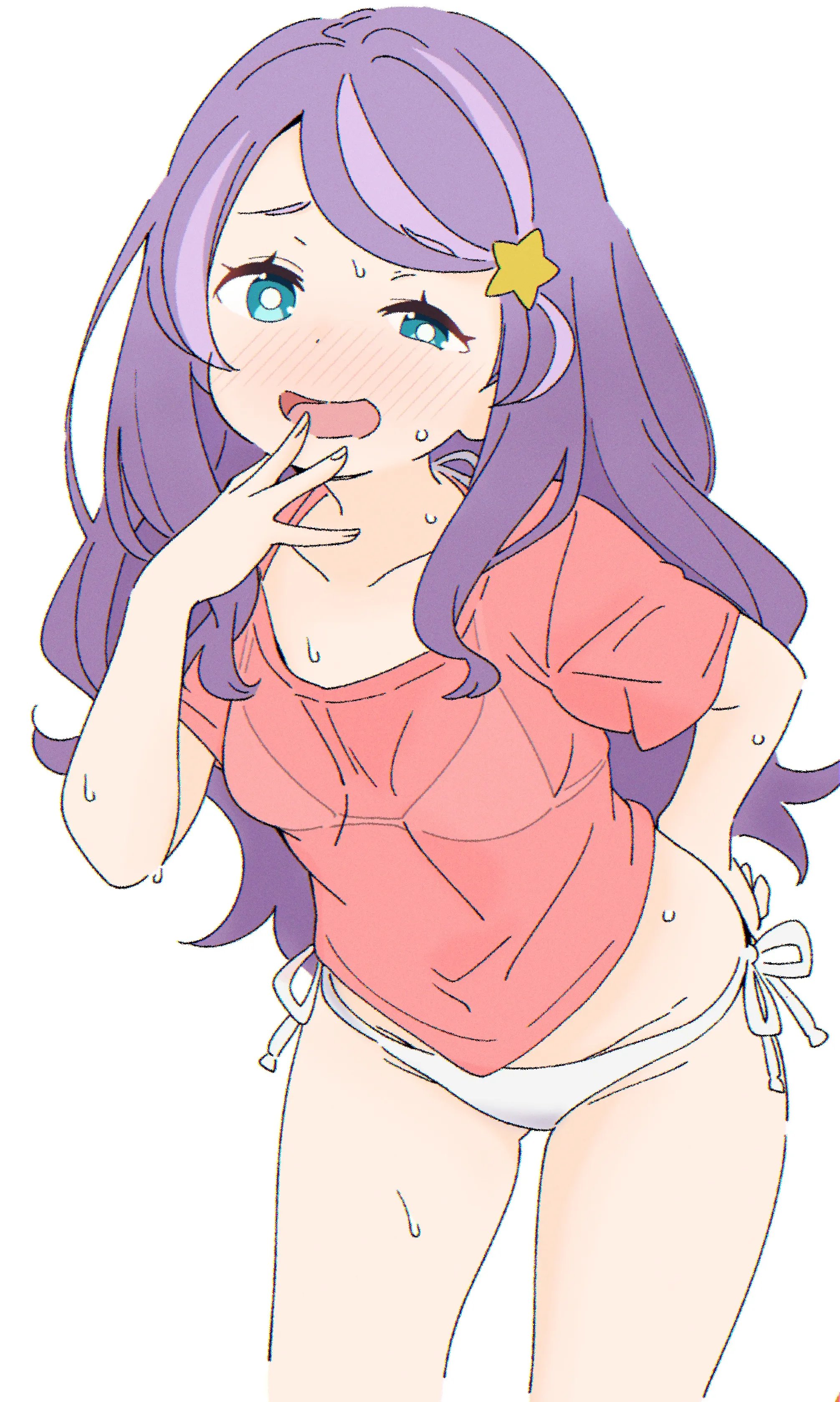 1girls, 2d, 2d (artwork), 2d artwork, accessory, adult, adult female, anastasia hoshin, anime, anime character, anime girl, background, bent forward, bent over, bikini, bikini bottom, bikini top, bikini under clothes, blank background, blue eyes, blue-eyed female, blush face, blushing, blushing at viewer, blushing female, breasts, collarbone, color, colored, colored hair, cowboy shot, curvaceous, curvaceous body, curvaceous female, curvaceous figure, curvaceous hips, curvy, curvy body, curvy female, curvy figure, curvy hips, digital, digital art, digital drawing, digital drawing (artwork), digital media, digital media (artwork), drawing, elbows, embarrassed, embarrassed expression, embarrassed female, eye-level view, eyebrows, eyes, facing viewer, fanart, female, female focus, female only, fingernails, fingers, flushed, flushed cheeks, flushed face, flustered, flustered female, from front, front view, groin, hair, hair accessory, hair ornament, halterneck, hand on hip, hand on own hip, head tilt, hips, inguinal crease, inguinal ligament, knees out of frame, lean figure, leaning, leaning forward, leg out of frame, legs out of frame, long hair, looking at viewer, manga character, mature, mature female, mature woman, monotone background, multicolored hair, narrow waist, one color background, open mouth, open mouth smile, parted bangs, parted lips, petite, petite body, petite breasts, petite female, petite girl, petite tits, plain background, portrait, purple eyebrows, purple hair, purple-haired female, re:zero kara hajimeru isekai seikatsu, shoulders, side-tie bikini, slender body, slender waist, slim female, slim waist, small boobs, small breasts, small tits, smile, smiley face, smiling, smiling at viewer, solid color background, solo, split-color hair, spynai, standing, string bikini, swimsuit, swimwear, thigh gap, thighs, tilted head, tiny breasts, tiny tits, tongue, top view, touching hip, two tone hair, two-tone hair, upper body, white background, white bikini, white bikini bottom, white bikini top, white fox (studio), white pupils, white swimsuit, white swimwear, wide hips, woman