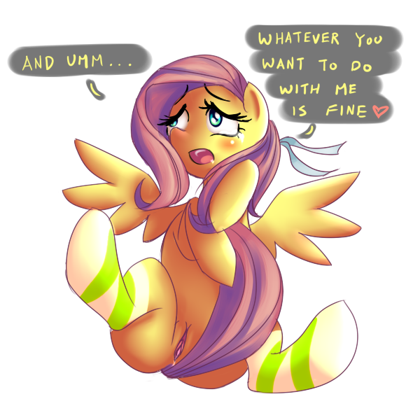 equine fluttershy_(mlp) friendship_is_magic heart horse my_little_pony ninjaham pink_hair pony pussy smooth_skin