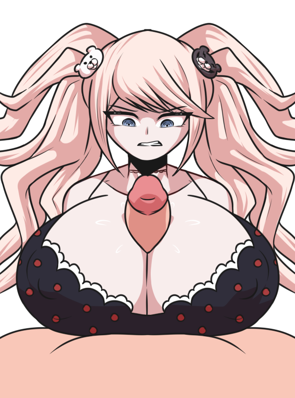 annoyed beat_banger big_breasts danganronpa junko_enoshima paizuri ripped_clothing titjob toriel_beat_banger