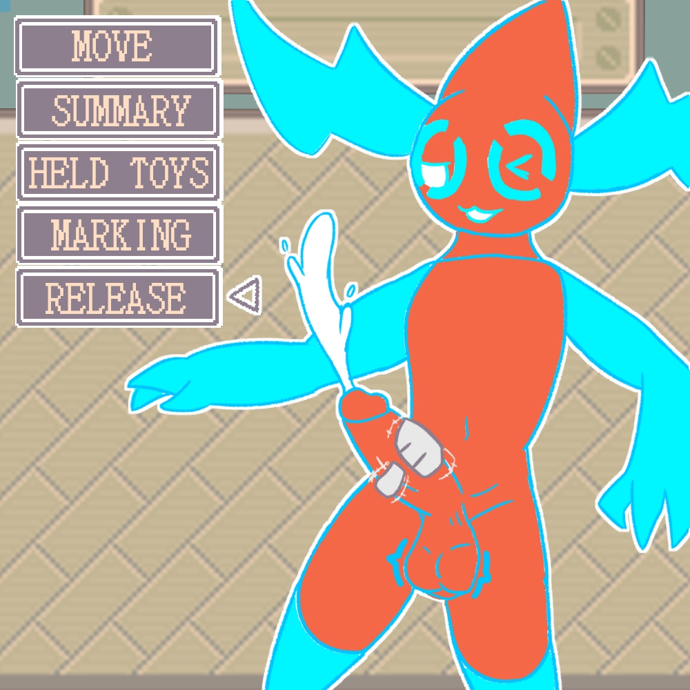 anthro computer disembodied_hand ejaculation electricity electronics floating generation_4_pokemon handjob male menu nintendo normal_rotom one_eye_closed open_mouth penile pokemon pokemon_(species) rotom sex smug_face sodacrumble solo