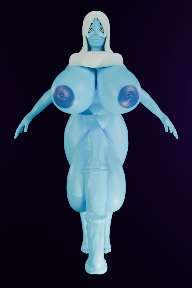 1futa 3d animal_genitalia_on_humanoid blue_body blue_diamond_(steven_universe) futa_only futanari horsecock horsecock_on_humanoid huge_balls huge_breasts huge_cock nude steven_universe