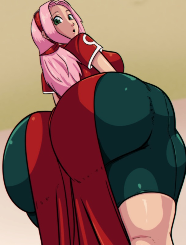 ass dress dress_inside_ass female naruto sakura_haruno showing_ass